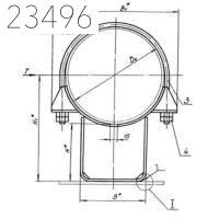 Опора неподвижная хомутовая Т12.25 273х100 мм
