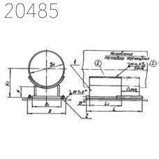 Опора скользящая направляющая Л8-180.000-64 1020 мм