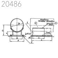 Опора скользящая направляющая Л8-180.000-65 1020 мм