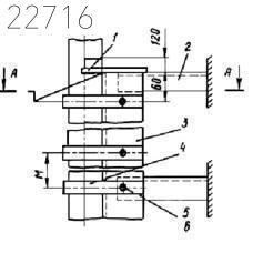 Опора с сопровождением для вертикальных трубопроводов ОВС 315 мм