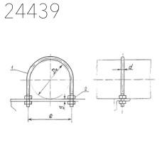 Опора швеллерная приварная тип 219-ШП-А1 ОСТ 36-146-88