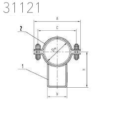 Хомутовые скользящие опоры 159 мм СТО 79814898 131-2009