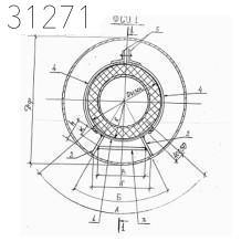 Скользящая подкладная опора в футляре для труб в ППУ ФСО1 133-225-426