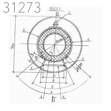 Скользящая подкладная опора в футляре для труб в ППУ ФСО1 159-250-426